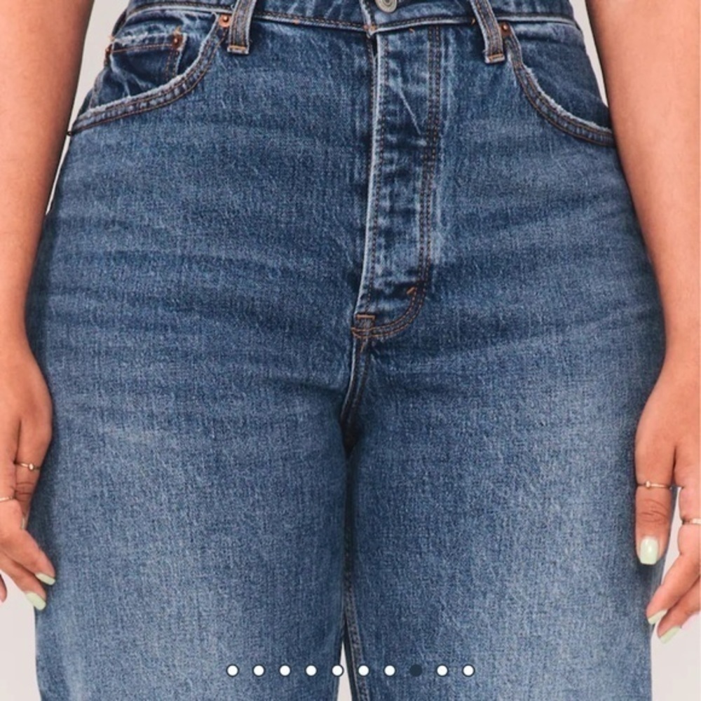 A&F Vintage Stretch Denim High Rise Dad Jeans “27 Long” - Picture 4 of 10